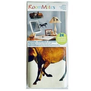 NEW RoomMates Horses Ponies 24 Peel and Stick Wall Decals Wall Stickers